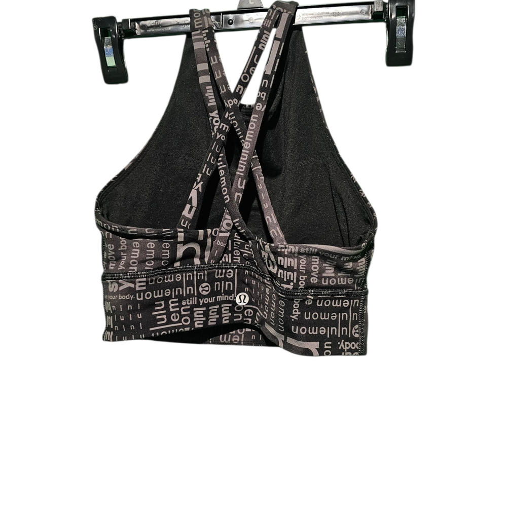 lululemon athletica Charcoal Textured Sports Bra EUC Fits 4 Or 6 Best - Picture 3 of 4